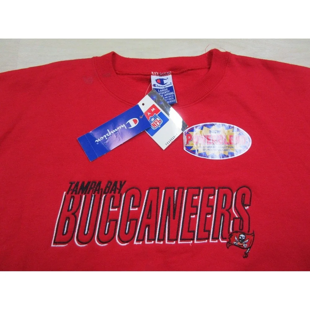 NWT - Vintage‎ 1990's Tampa Bay Buccaneers Crewneck Sweatshirt (L) Champion NFL